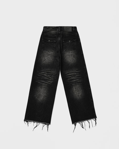 SLASHED DENIM